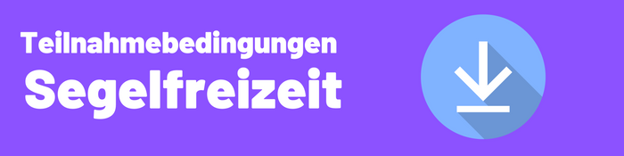 Banner: "Teilnahmebedingungen Segelfreizeit" mit Download-Symbol.